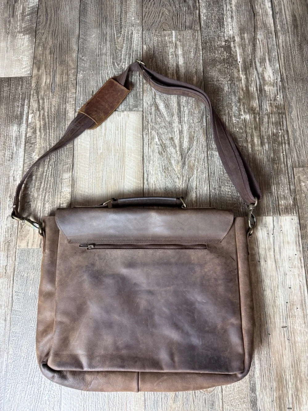 Classic Brown Leather Laptop, Office Bag for Men